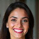 Portrait of Sarah M., 42, smiling confidently