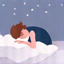 Icon of a tranquil sleeping person